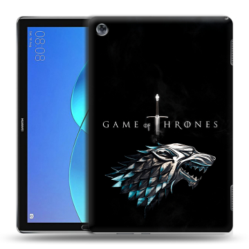 Силиконовый чехол на Huawei MediaPad M5 Lite с принтом Игра Престолов Game Thrones