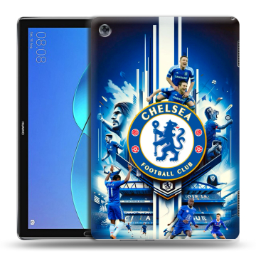 Силиконовый чехол на Huawei MediaPad M5 Lite с принтом Chelsea Челси