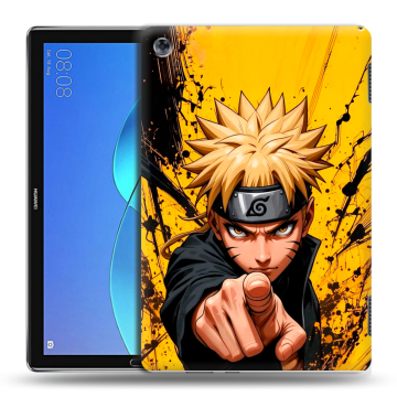 Силиконовый чехол на Huawei MediaPad M5 Lite с принтом Naruto Наруто