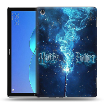 Силиконовый чехол на Huawei MediaPad M5 Lite с принтом Harry Potter Гарри Поттер