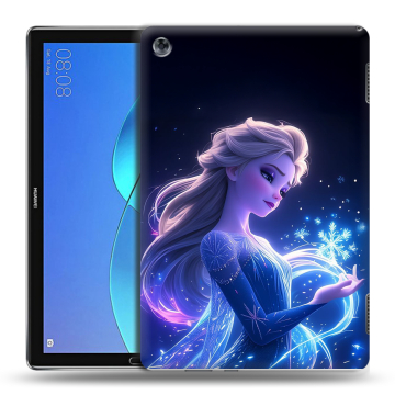 Силиконовый чехол на Huawei MediaPad M5 Lite с принтом Холодное сердце Frozen