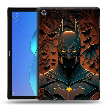 Силиконовый чехол на Huawei MediaPad M5 Lite с принтом Batman Бэтмен