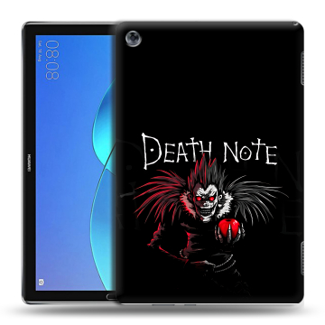 Силиконовый чехол на Huawei MediaPad M5 Lite с принтом Death note Тетрадь смерти
