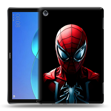 Силиконовый чехол на Huawei MediaPad M5 Lite с принтом Spiderman Человек паук