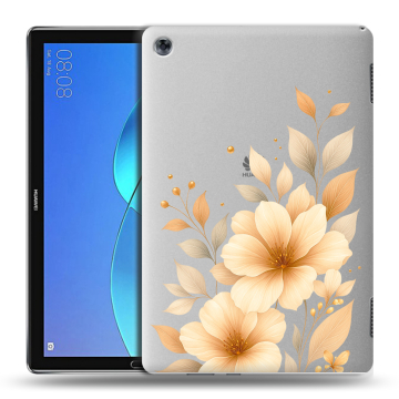 Силиконовый чехол на Huawei MediaPad M5 Lite с принтом для девушки