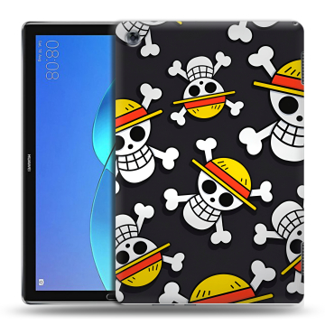 Силиконовый чехол на Huawei MediaPad M5 Lite с принтом One Piece Ван Пис
