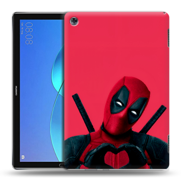 Силиконовый чехол на Huawei MediaPad M5 Lite с принтом Дедпул Deadpool