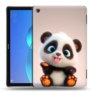 Силиконовый чехол на Huawei MediaPad M5 Lite с принтом милая панда