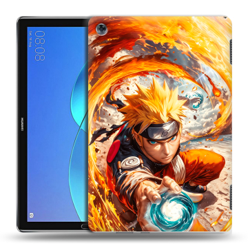Силиконовый чехол на Huawei MediaPad M5 Lite с принтом Аниме Наруто Naruto