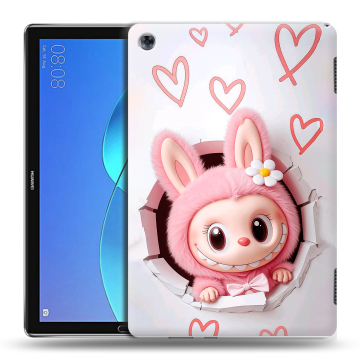 Силиконовый чехол на Huawei MediaPad M5 Lite с принтом Labubu Лабубу