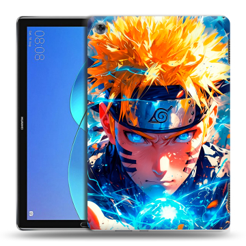 Силиконовый чехол на Huawei MediaPad M5 Lite с принтом Аниме Наруто Naruto
