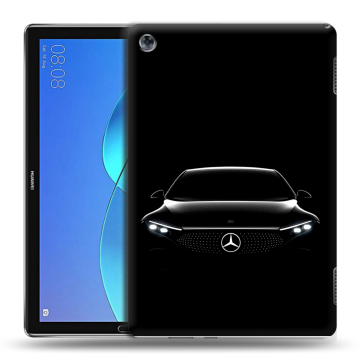 Силиконовый чехол на Huawei MediaPad M5 Lite с принтом Mercedes Мерседес
