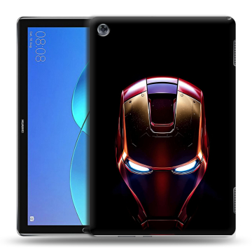 Силиконовый чехол на Huawei MediaPad M5 Lite с принтом IronMan Железный человек