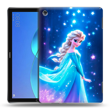 Силиконовый чехол на Huawei MediaPad M5 Lite с принтом Холодное сердце Frozen