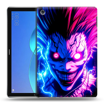 Силиконовый чехол на Huawei MediaPad M5 Lite с принтом Death note Тетрадь смерти