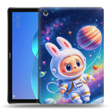 Силиконовый чехол на Huawei MediaPad M5 Lite с принтом Labubu Лабубу