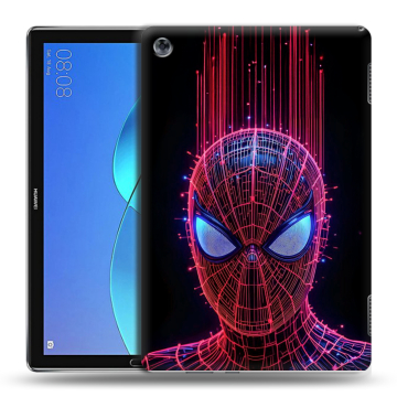 Силиконовый чехол на Huawei MediaPad M5 Lite с принтом Spiderman Человек паук