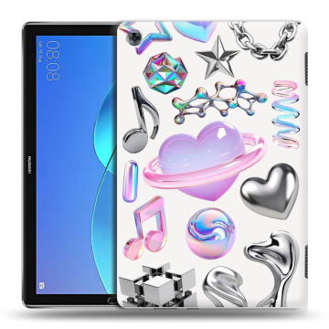 Силиконовый чехол на Huawei MediaPad M5 Lite с принтом Y2K