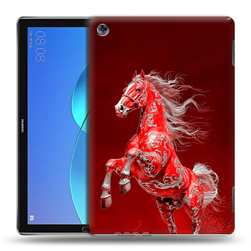 Силиконовый чехол на Huawei MediaPad M5 Lite с принтом Новый год