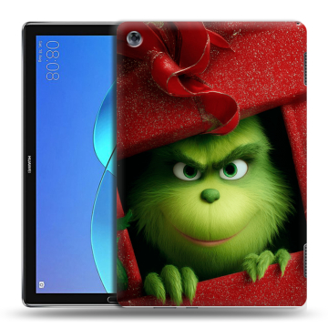 Силиконовый чехол на Huawei MediaPad M5 Lite с принтом Новый год