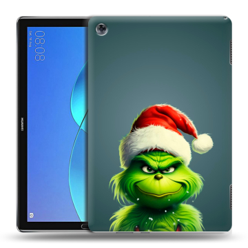 Силиконовый чехол на Huawei MediaPad M5 Lite с принтом Новый год