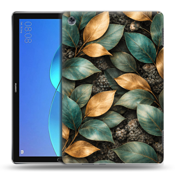 Силиконовый чехол на Huawei MediaPad M5 Lite с принтом женский