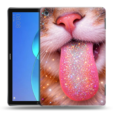 Силиконовый чехол на Huawei MediaPad M5 Lite с принтом для девочек