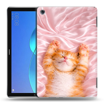 Силиконовый чехол на Huawei MediaPad M5 Lite с принтом женский