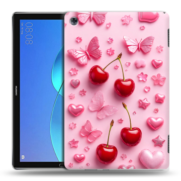 Силиконовый чехол на Huawei MediaPad M5 Lite с принтом для девочек