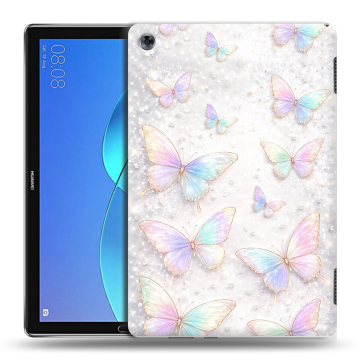 Силиконовый чехол на Huawei MediaPad M5 Lite с принтом женский