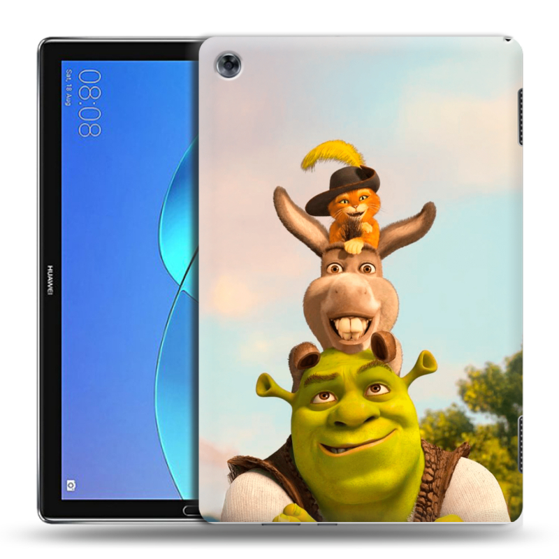 Силиконовый чехол на Huawei MediaPad M5 Lite с принтом Шрек Shrek Силиконовый чехол на Huawei MediaPad M5 Lite с принтом Шрек Shrek