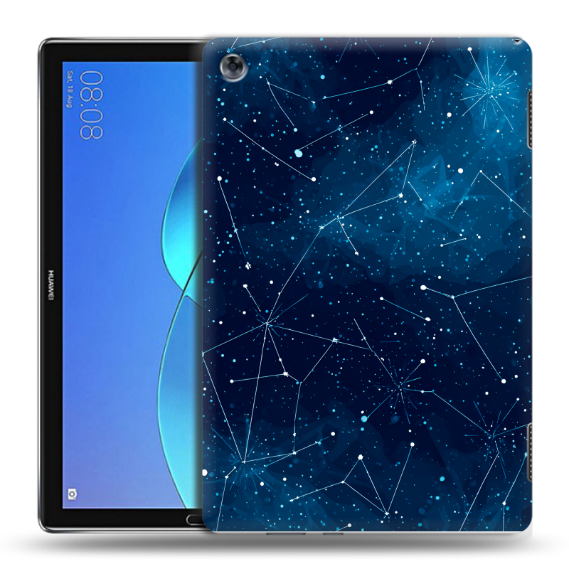 Силиконовый чехол на Huawei MediaPad M5 Lite с принтом Космос звезды Силиконовый чехол на Huawei MediaPad M5 Lite с принтом Космос звезды