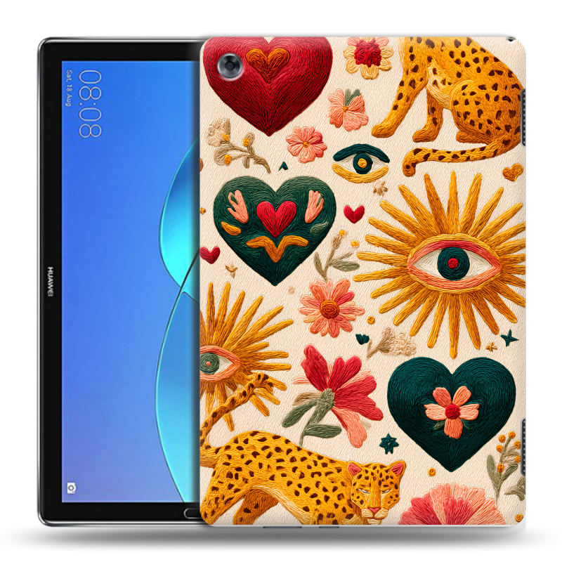 Силиконовый чехол на Huawei MediaPad M5 Lite с принтом Модный принт Силиконовый чехол на Huawei MediaPad M5 Lite с принтом Модный принт