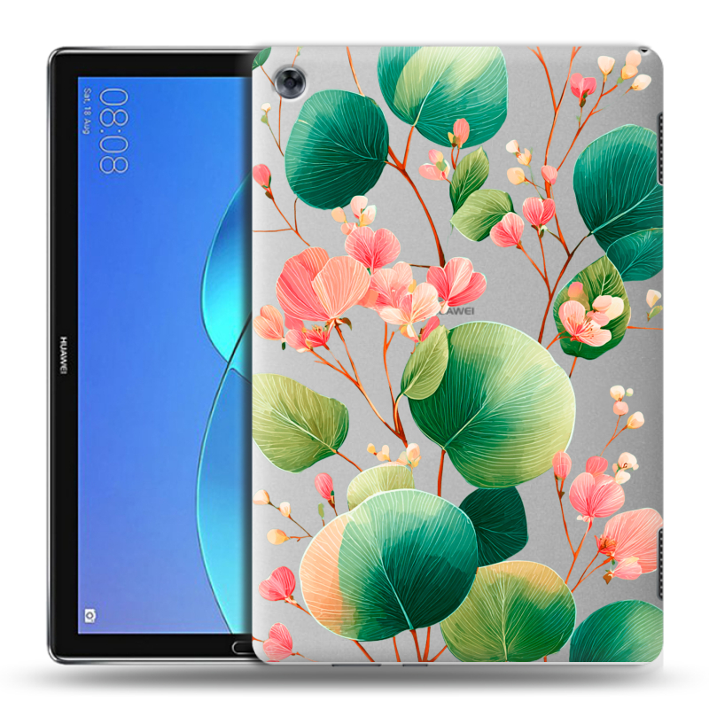 Силиконовый чехол на Huawei MediaPad M5 Lite с принтом женский Силиконовый чехол на Huawei MediaPad M5 Lite с принтом женский