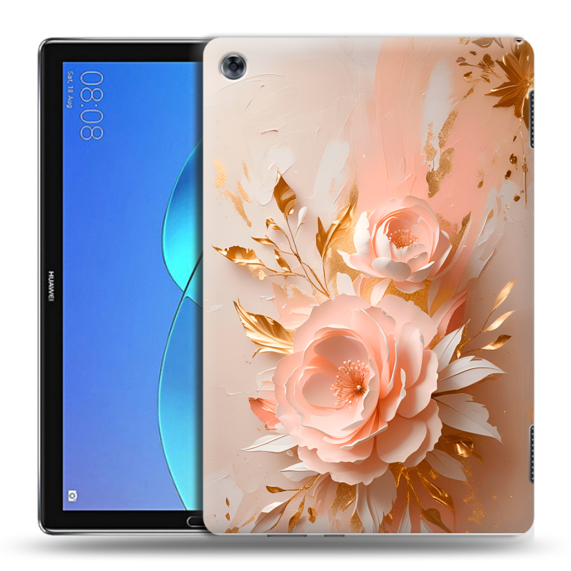 Силиконовый чехол на Huawei MediaPad M5 Lite с принтом женский Силиконовый чехол на Huawei MediaPad M5 Lite с принтом женский