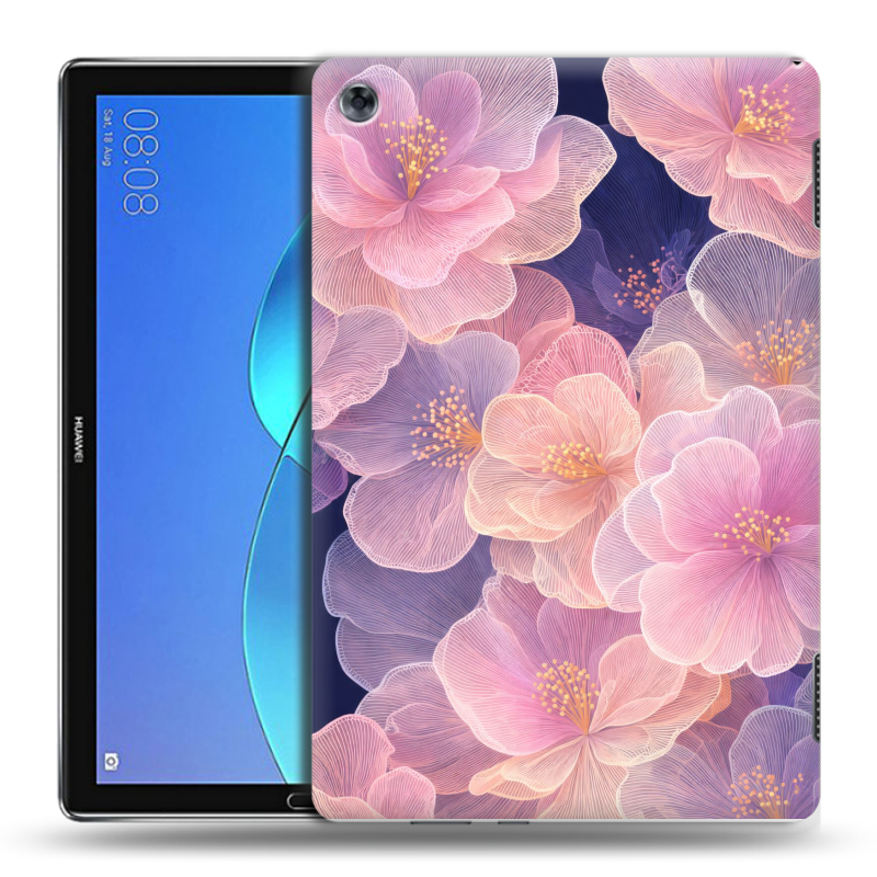 Силиконовый чехол на Huawei MediaPad M5 Lite с принтом женский Силиконовый чехол на Huawei MediaPad M5 Lite с принтом женский