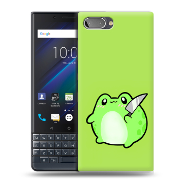 Пластиковый чехол на BlackBerry KEY2 LE с принтом Лягушенок