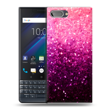 Пластиковый чехол на BlackBerry KEY2 LE с принтом Блестки