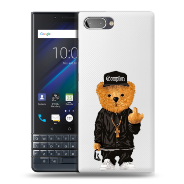 Пластиковый чехол на BlackBerry KEY2 LE с принтом Плюшевый медведь