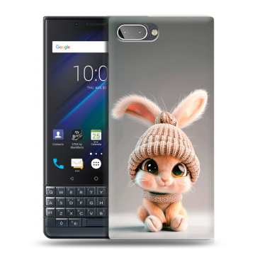 Пластиковый чехол на BlackBerry KEY2 LE с принтом Кролик