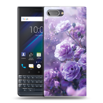 Пластиковый чехол на BlackBerry KEY2 LE с принтом Розы цветы