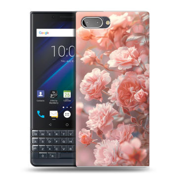 Пластиковый чехол на BlackBerry KEY2 LE с принтом Розовые розы