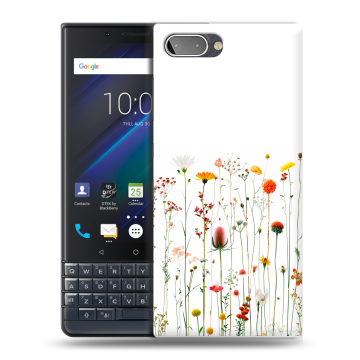 Пластиковый чехол на BlackBerry KEY2 LE с принтом цветы