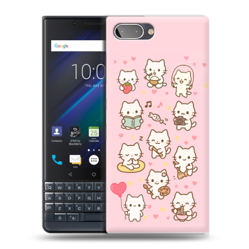 Пластиковый чехол на BlackBerry KEY2 LE с принтом Hello Kitty Хелоу Кити