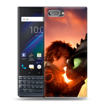 Пластиковый чехол на BlackBerry KEY2 LE с принтом Как приручить дракона Пластиковый чехол на BlackBerry KEY2 LE с принтом Как приручить дракона