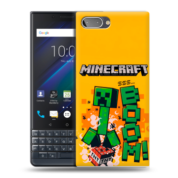 Пластиковый чехол на BlackBerry KEY2 LE с принтом Майнкрафт Minecraft