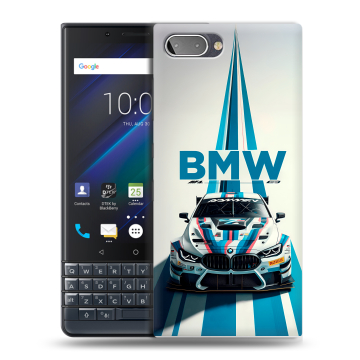 Пластиковый чехол на BlackBerry KEY2 LE с принтом БМВ BMW