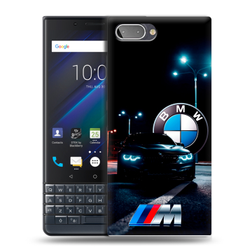Пластиковый чехол на BlackBerry KEY2 LE с принтом БМВ BMW