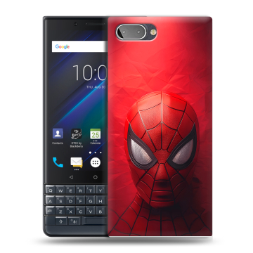 Пластиковый чехол на BlackBerry KEY2 LE с принтом Spiderman Человек паук