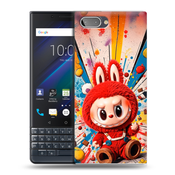 Пластиковый чехол на BlackBerry KEY2 LE с принтом Labubu Лабубу